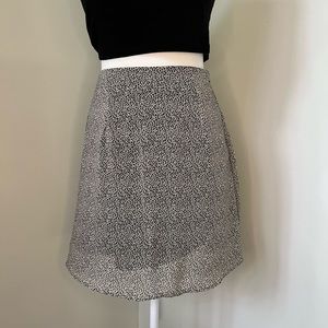 Black Speckled Pattern Skirt